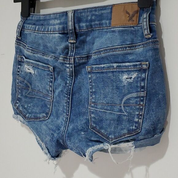 American Eagle super stretch high rise jean shorts - Picture 4 of 8